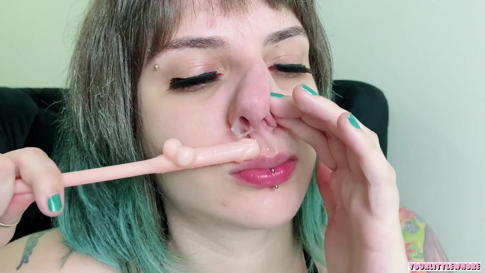 Dildo Snotty Nose Fuck With Dirty Talk