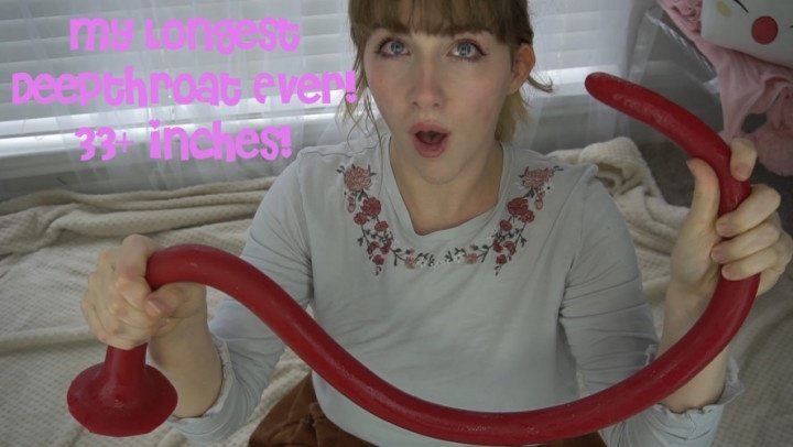 Missprincesskay My Longest Deepthroat Ever 33 Inches