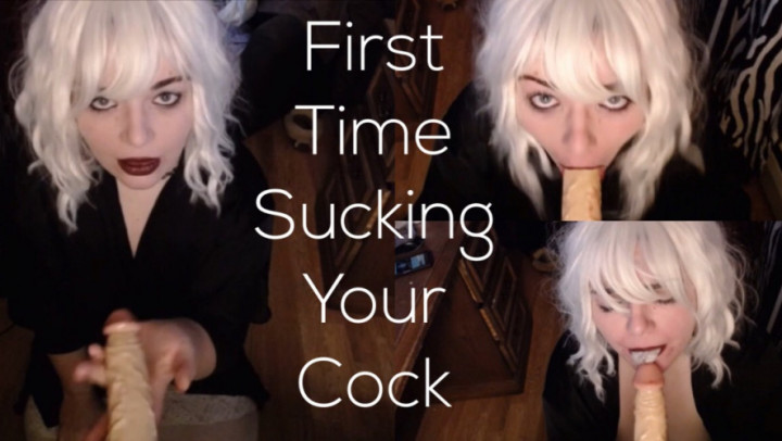 First Time Sucking Your Cock