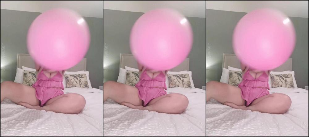 Goddess Jayne - Giant Balloon Blow and Bouncing Orgasm