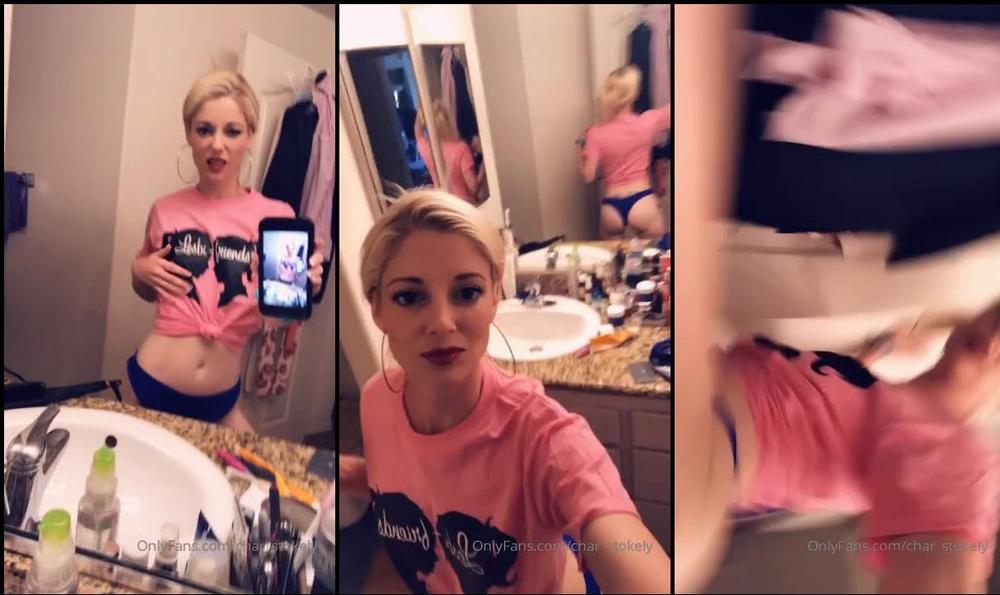 char_stokely 02 07 2019 41078775 Romi bought me a Lesbi Friends T shirt Goes well with my thong bikini