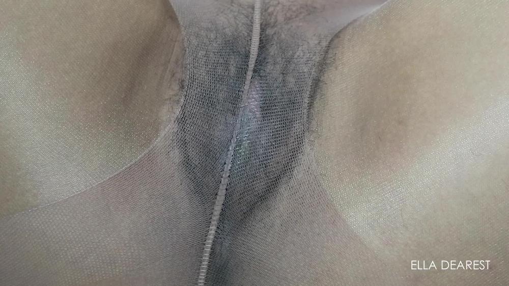 Elladearest Cumin Hard In Nude Pantyhose