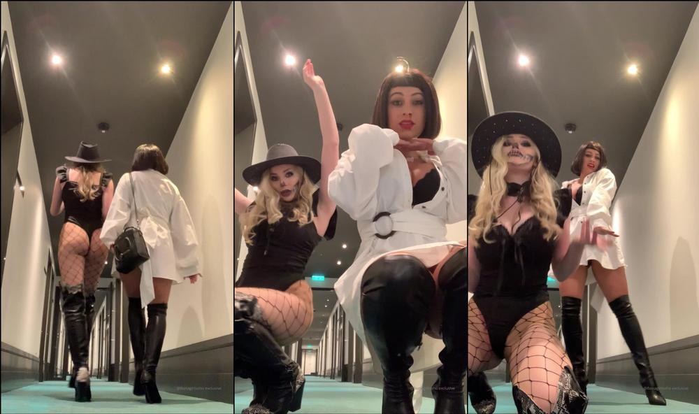 fionagirlsoho 01 11 2019 79469368 Me and Beth doing our little song and dance before we went out