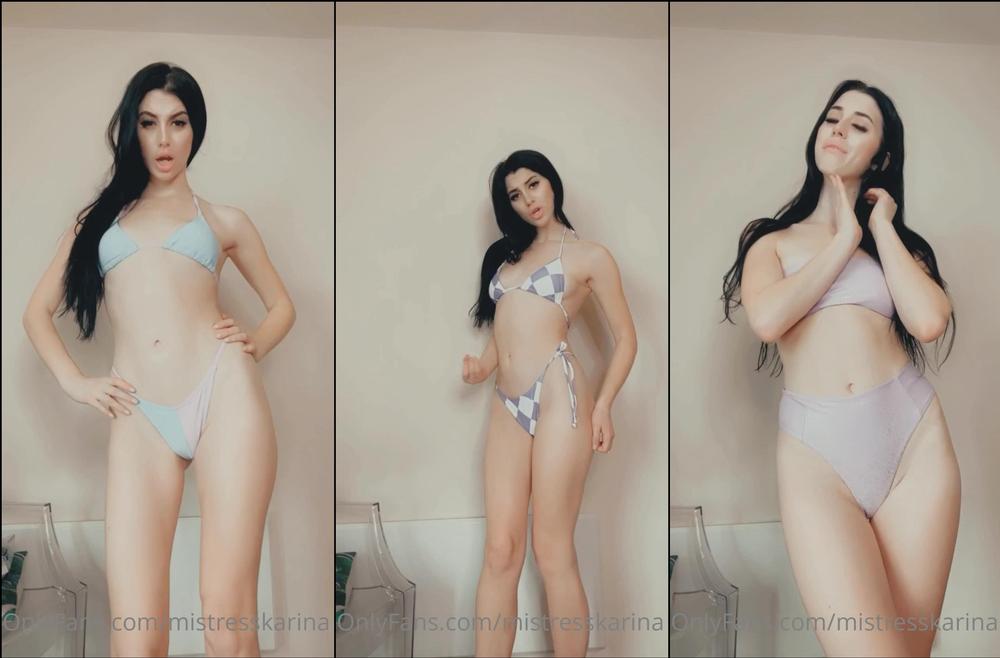 mistresskarina 38971853 2020 08 09 bratty bikini try on video if this got you hard you need to buy me another bikini