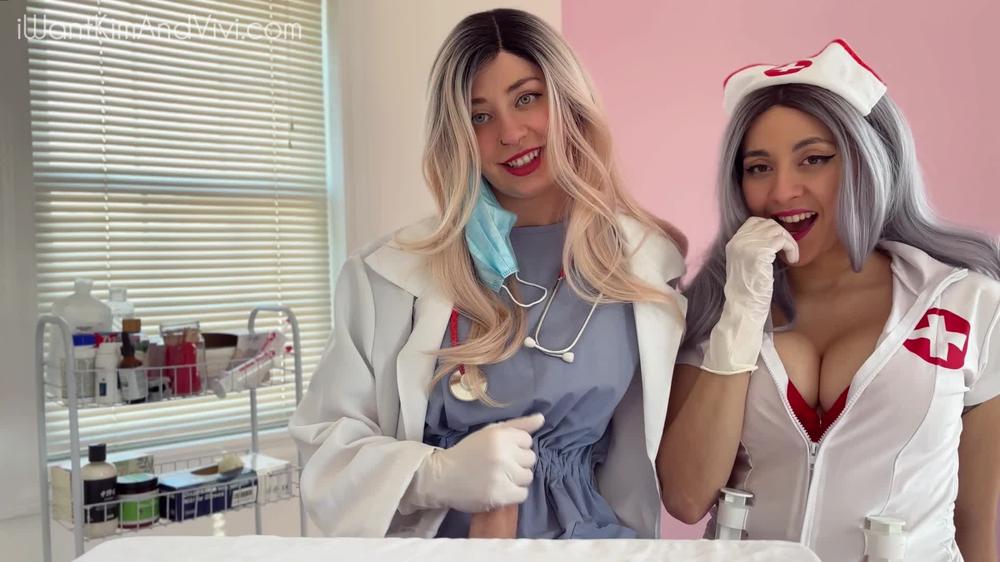 Kim and Vivi - Prostate Exam from Your Futa Doctor