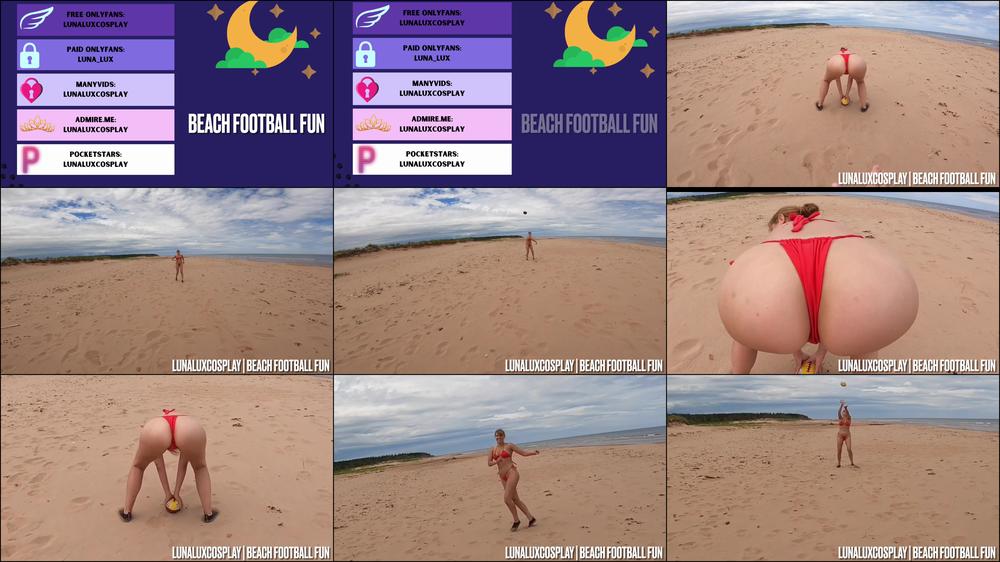 Football Fun on the Beach
