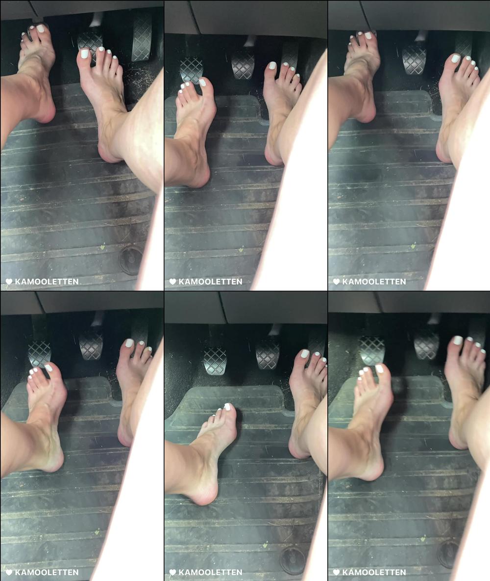 annieamazing 160179970 2021 06 21 new barefoot driving video with cute white nail polish. enjoy a ride with me. 