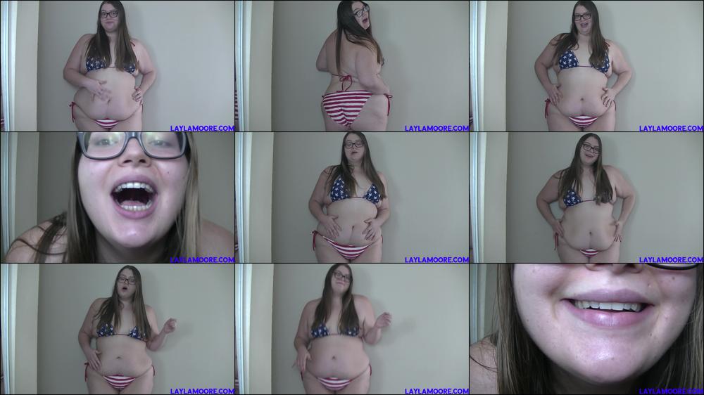 Layla Moore's Big Bikini Burps