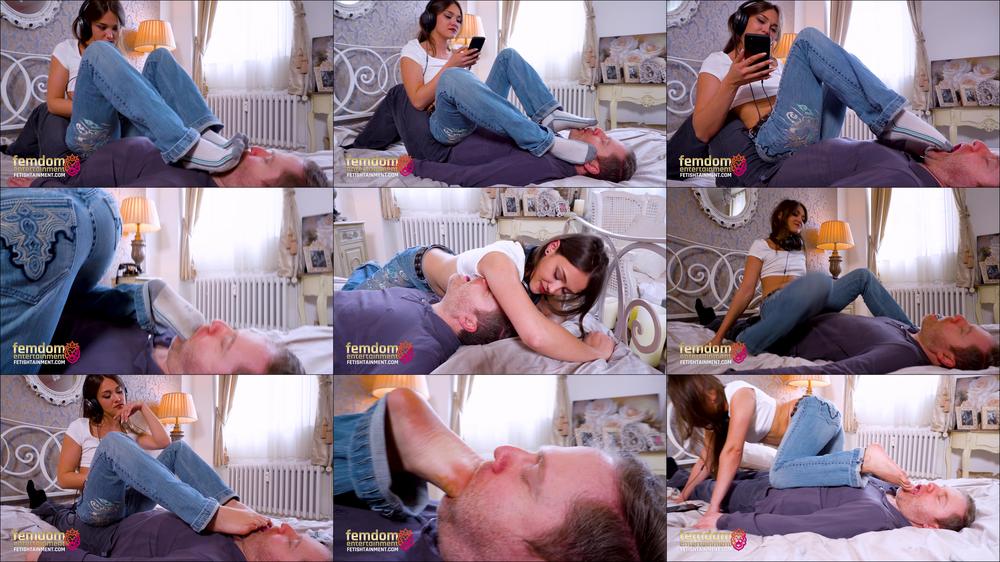 FEMDOMSQUAD Video Store - He Adores My Stinky Socks And Feet While I Ignore Him ( Foot Worship & Socks With Queen Marie Mueller ) - 4K Uhd Mp4