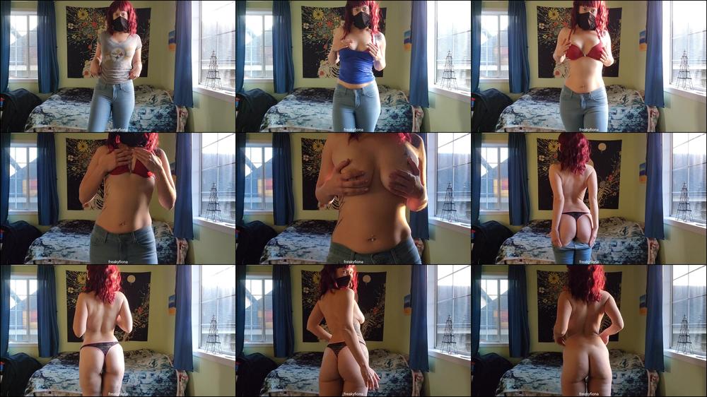 POV welcome home strip tease