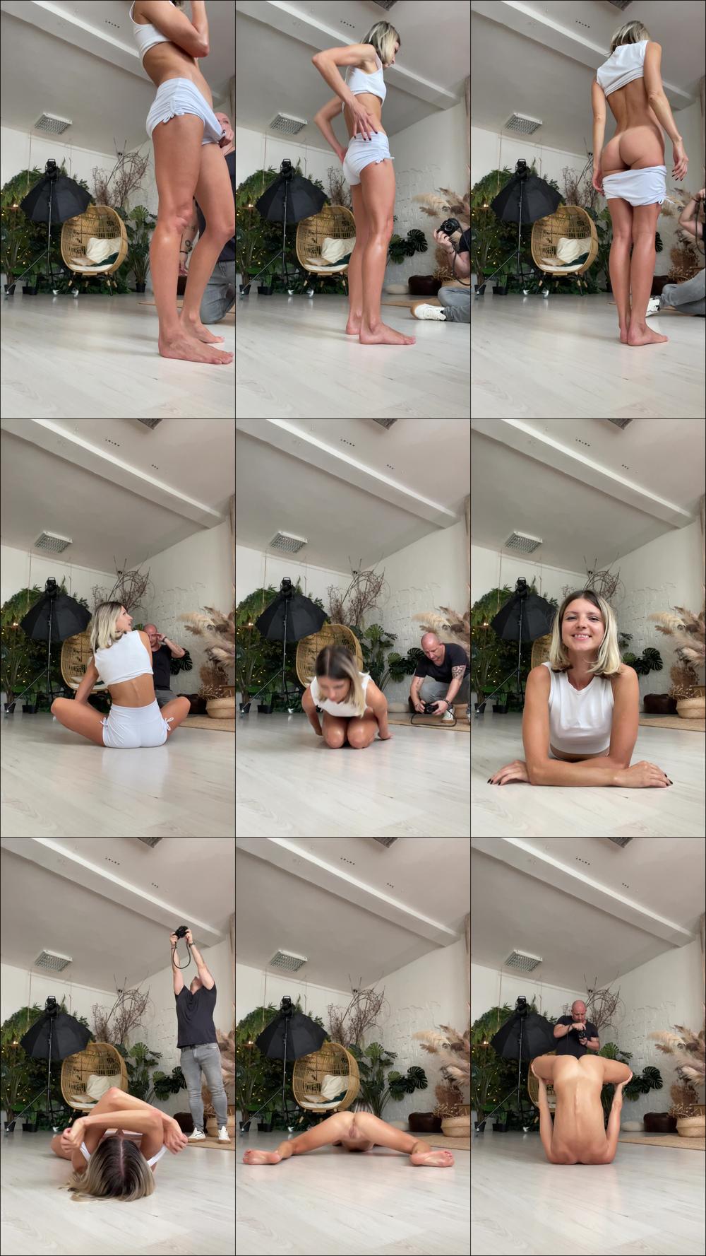 BTS of yoga solo session