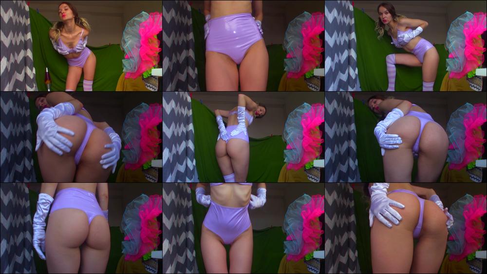 Shiny LILAC LINGERIE JOI