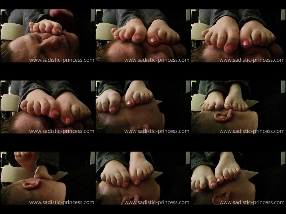 Goddess Lilith Foot Smthering W Cute Painted Toenails