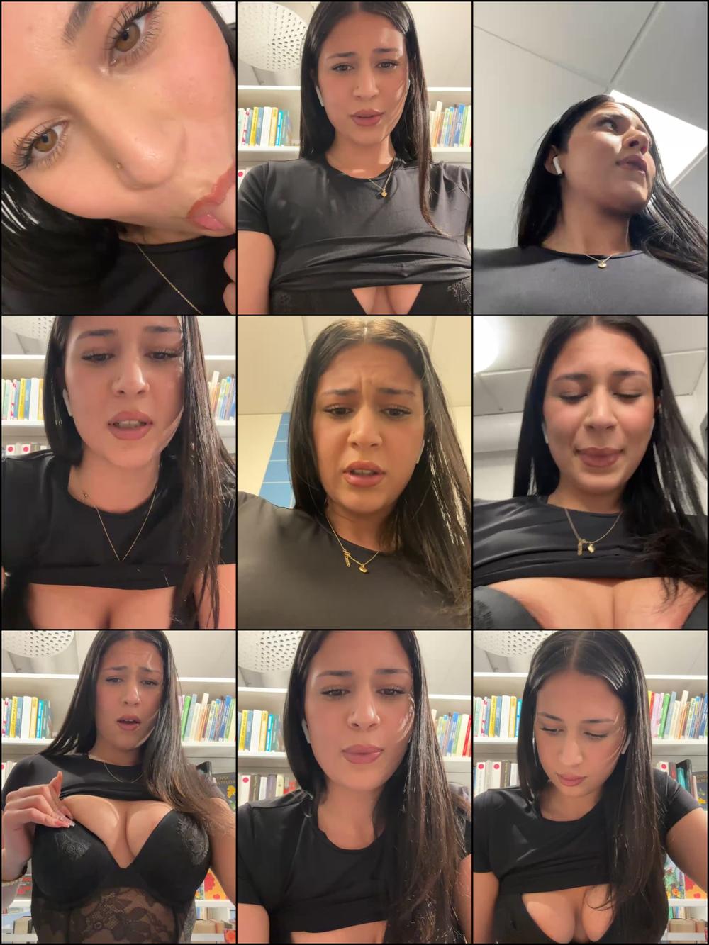 Masturbating while studying in library