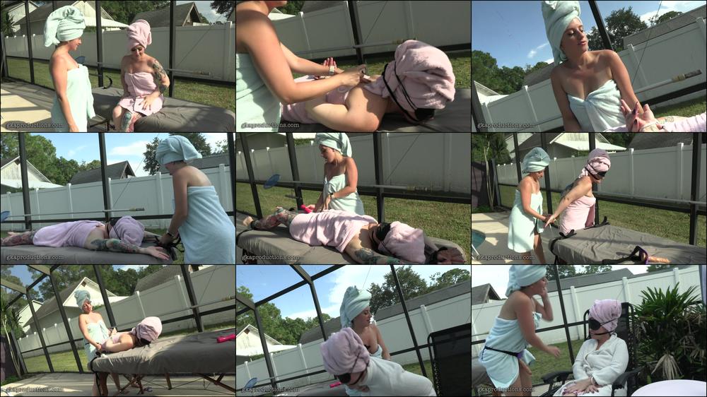 Ashlynn & Whitney - Towel Fetish Sensual Lesbian Massage Fun