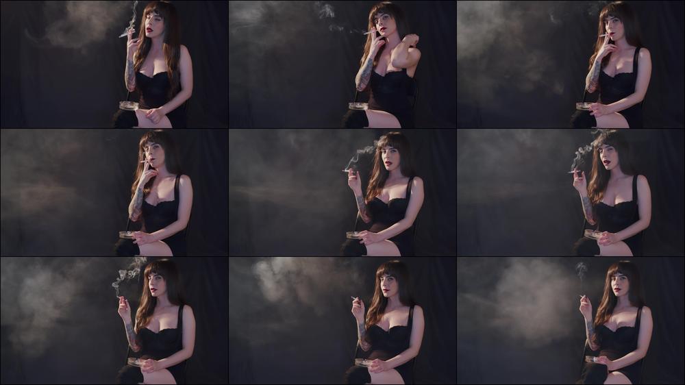 Smoking in Thigh High Boots