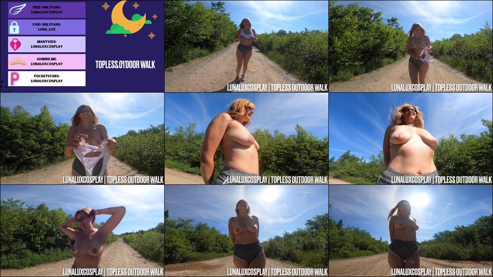 Topless Outdoor Walk