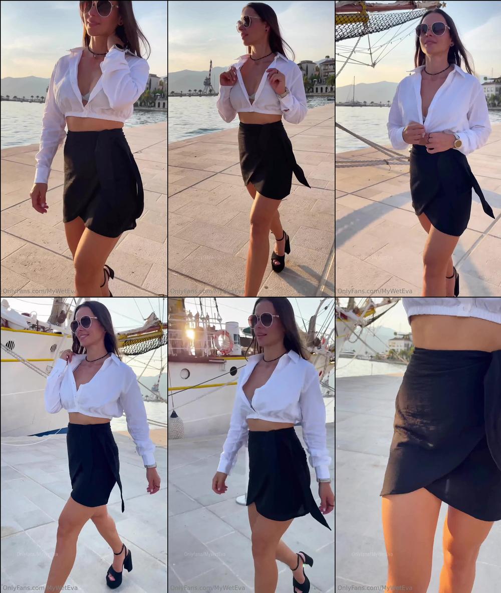 myweteva 1241492320 my evening walk.. and by the way i wore this short skirt for the first time. does it suit me 