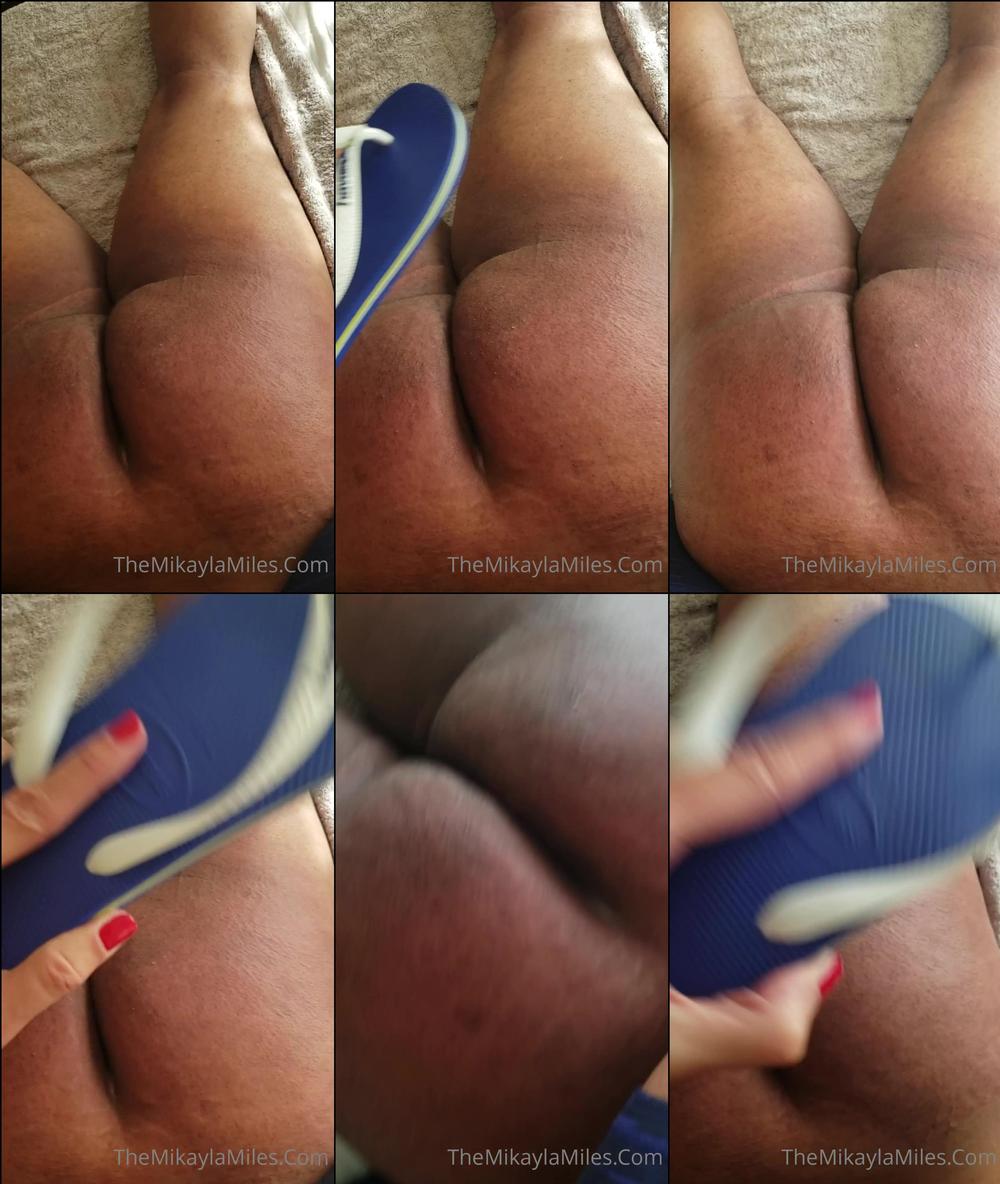 themikaylamiles 02 05 2020 277505308 Spanking that booty  mikaylamiles bighands bigbooty naughtyslaveboy badboy flipflops