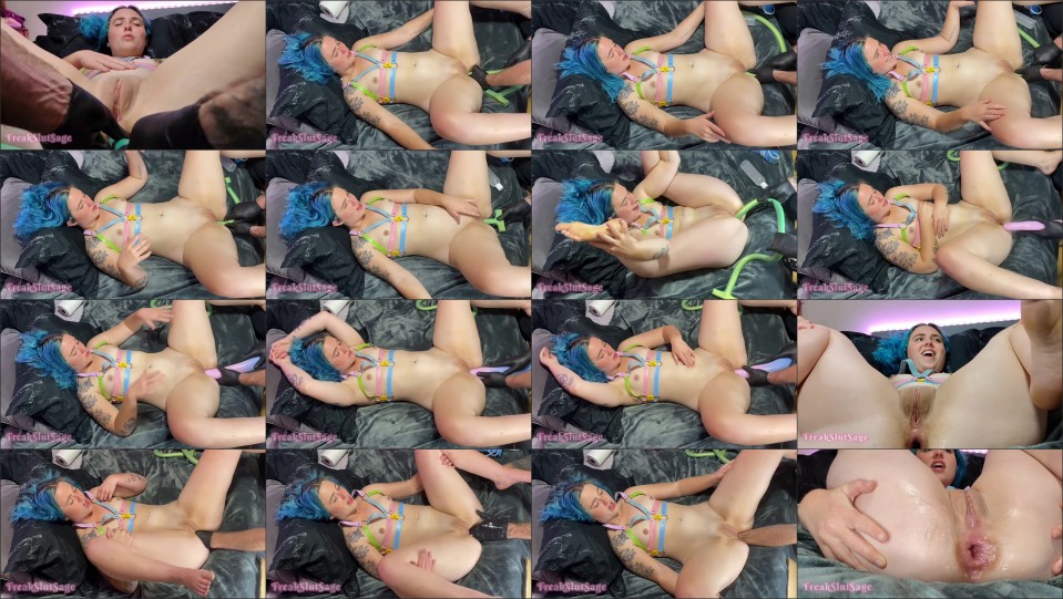 Freakslutsage Deep Anal Tentacle  Belly Bulge Fisting