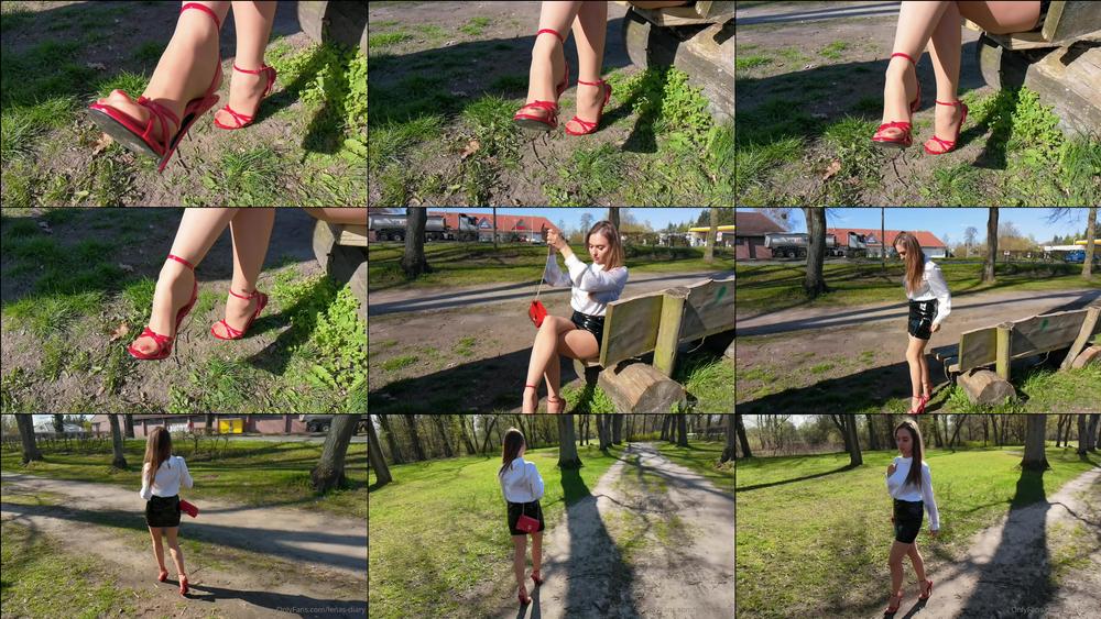 lenas diary 03 05 2021 2099794512 Behind the scenes 2....Walk in these heels is extrem difficult  and I always h