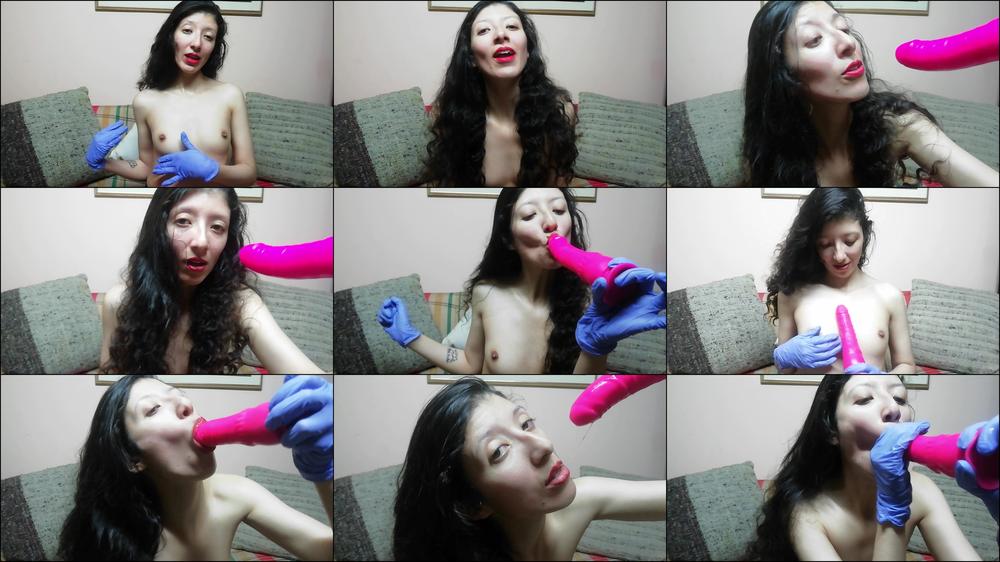 POV FEMDOM BLOWJOB AND SUCKING WITH MY LATEX GLOVES