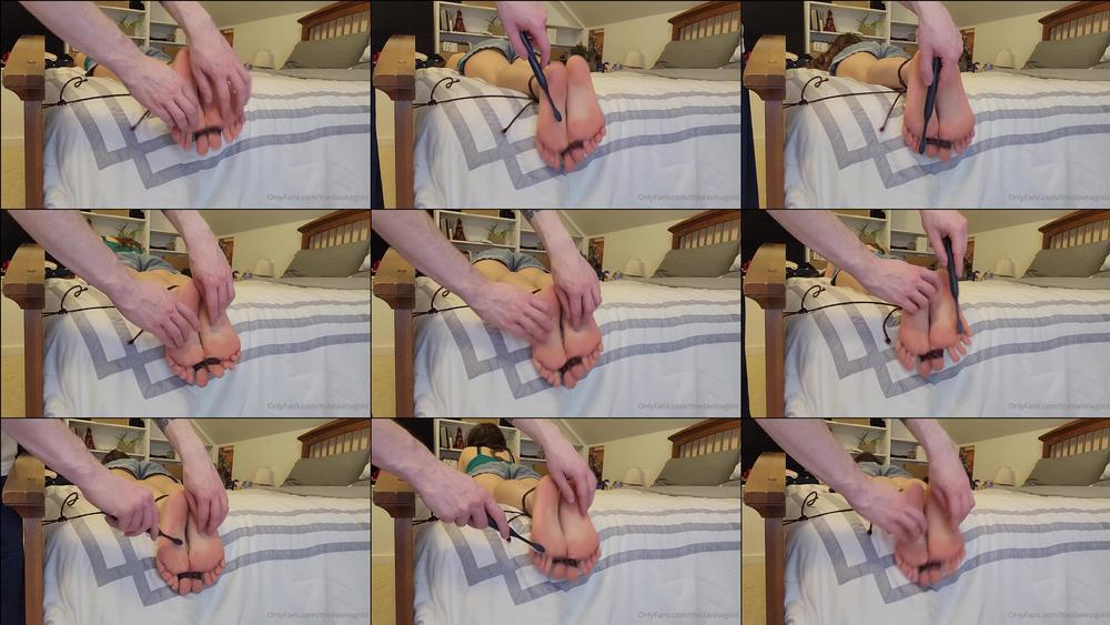 thedavinagold 01 03 2022 2378760202 toe tied tickling it s been awhile since i ve done a tickling video my toes and ankles a