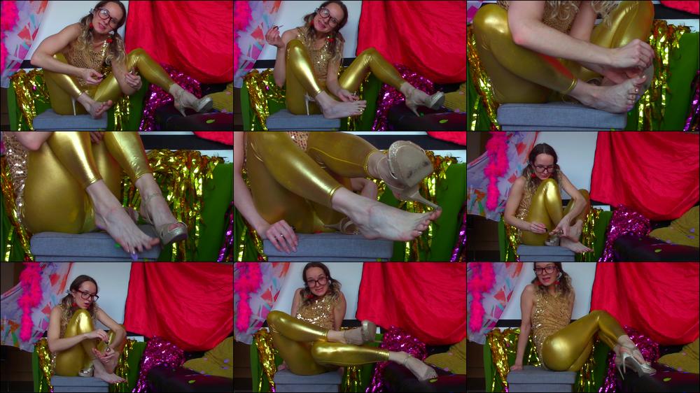 Golden TOE Nail Polish