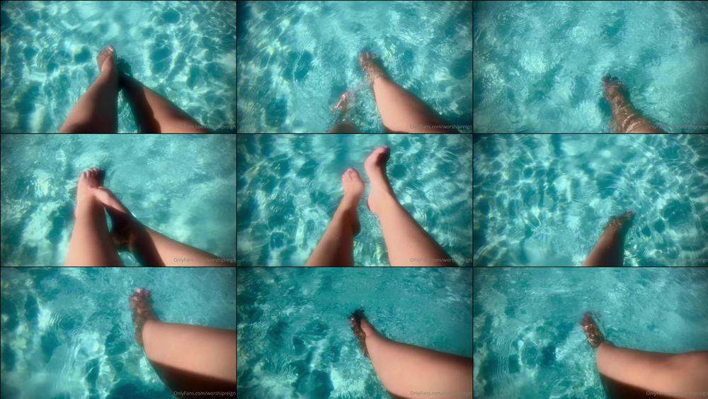 farrahreign 03 08 2020 603243387 (1 09) Watch my pretty toes dip in the pool 