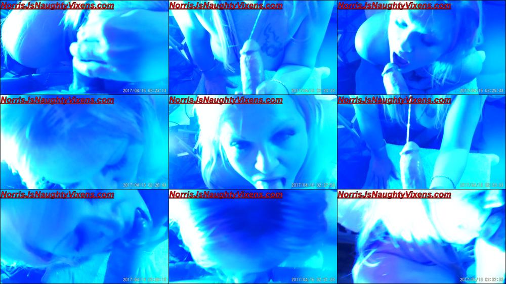 Jade gives a great bj blue light edging