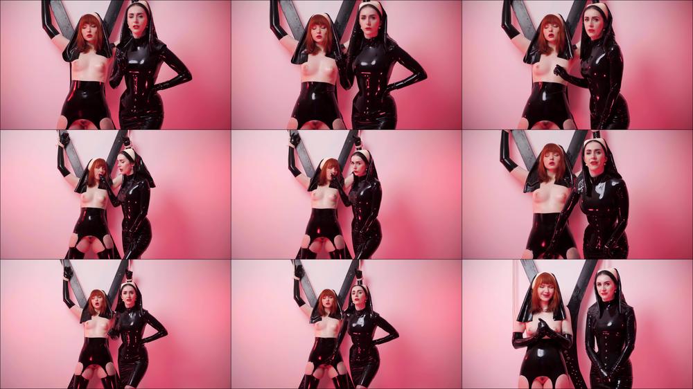 Joi Cei Latex Nun On St Andrew S Cross