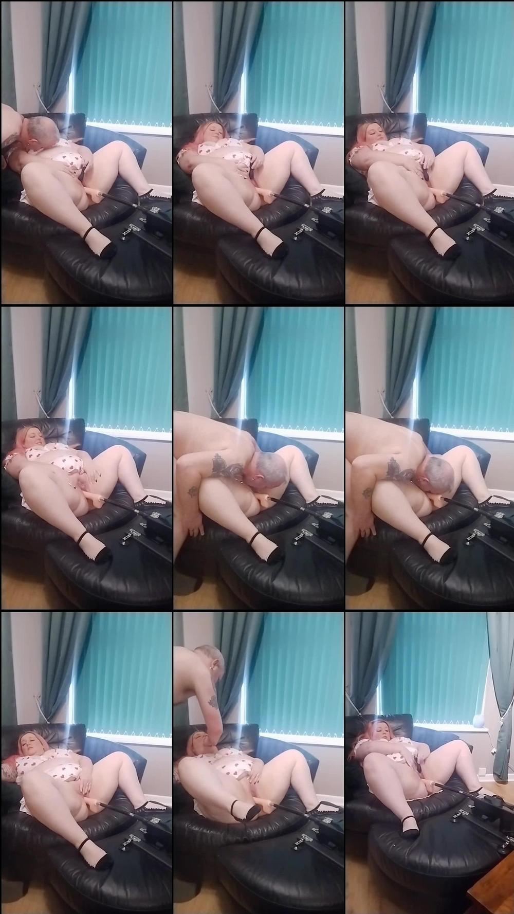Pussy eating, machine squirting fun - April 13, 2022