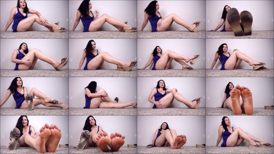 Goddess Aria Zahara Foot Bitch Humiliation W Dirty Sandals
