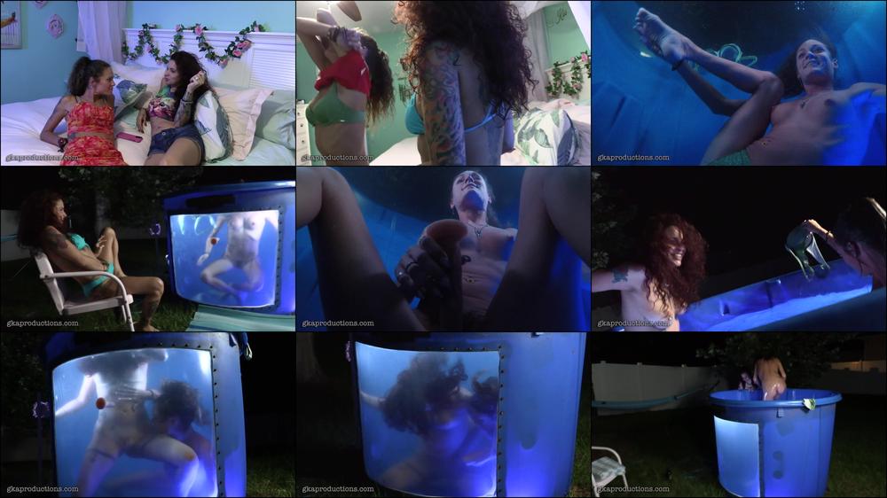 Ginary & Monica Sexxxton - Sexy Underwater Lesbian Fun - 1/2