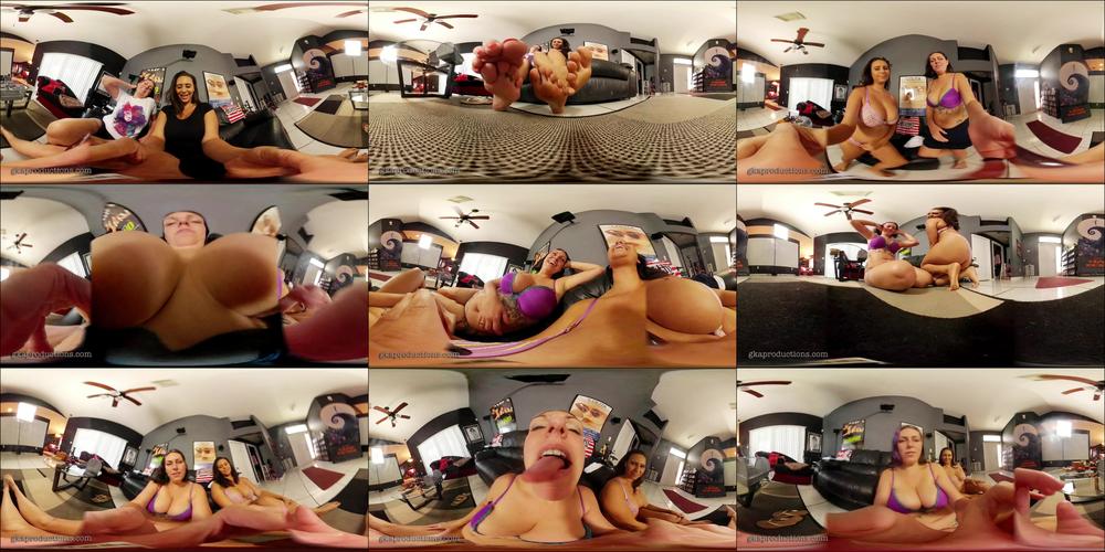 VR360* Amazon Goddesses Use U As Slave