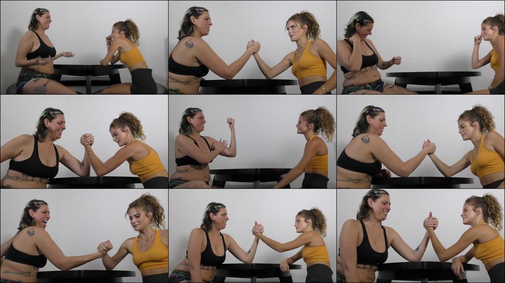 Vanessa vs Nathalia: Armwrestling
