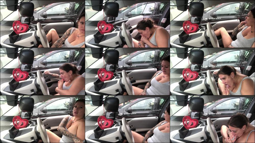 Busy Carpark Pussy Play & Sucking Toes
