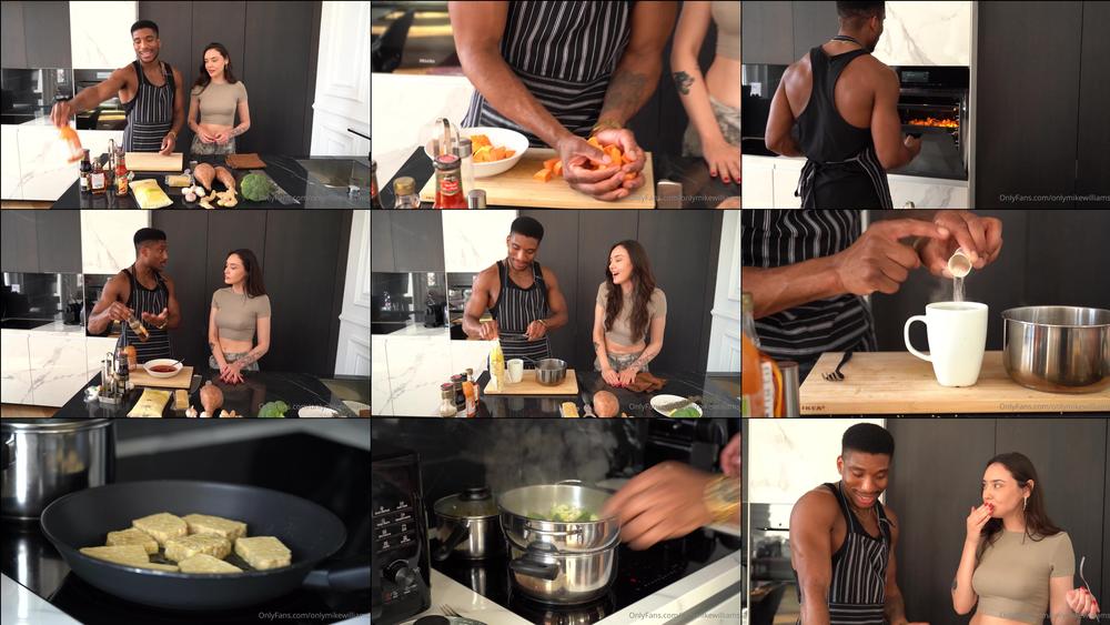 onlymikewilliams 1393734204 cooking date night with catherine knight catherine knight and i made one my favourite vegan dishes together it has no real name but maybe you all can come up with one lol.be