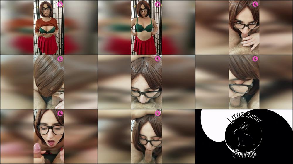 Velma Strips And Sucks Real Cock
