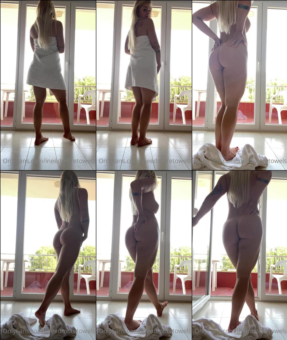 ineedmoretowels 01 04 2021 2071084394 Just casually walking naked to the balcony get a T shirt 