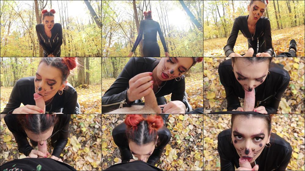 Outdoor blowjob, Swallow cum - October 30, 2022