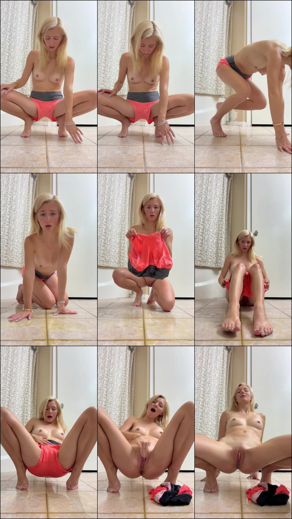 Female Pee Desperation! Peeing my Lulu Shorts After the Gym - Jun 15, 2023