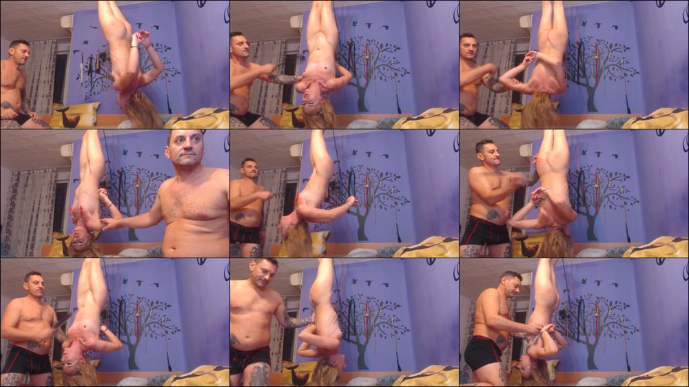 Kinkyporncpl Suspended Bondage And Hard Whipping