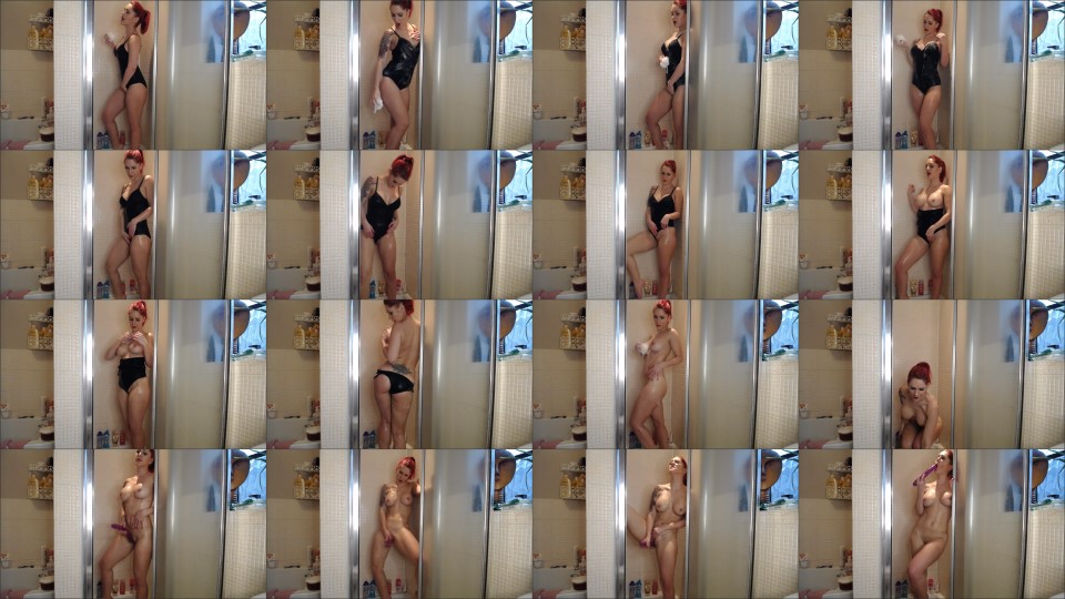 Ruby Onyx Getting Very Wet In The Shower