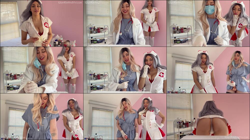 Kim and Vivi - Prostate Exam from Your Futa Doctor