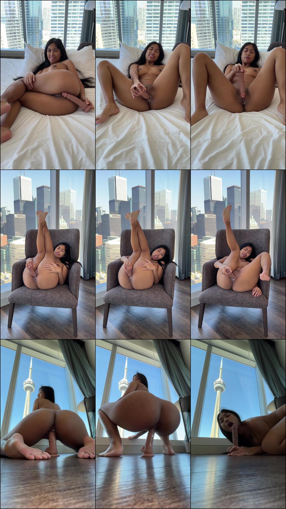 Thickest Asian Fucking Dildo in Downtown Hotel - October 07, 2023