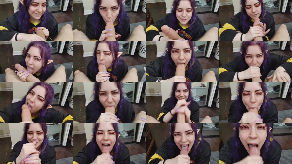 Lilredvelvet Elf Girl Blows Human