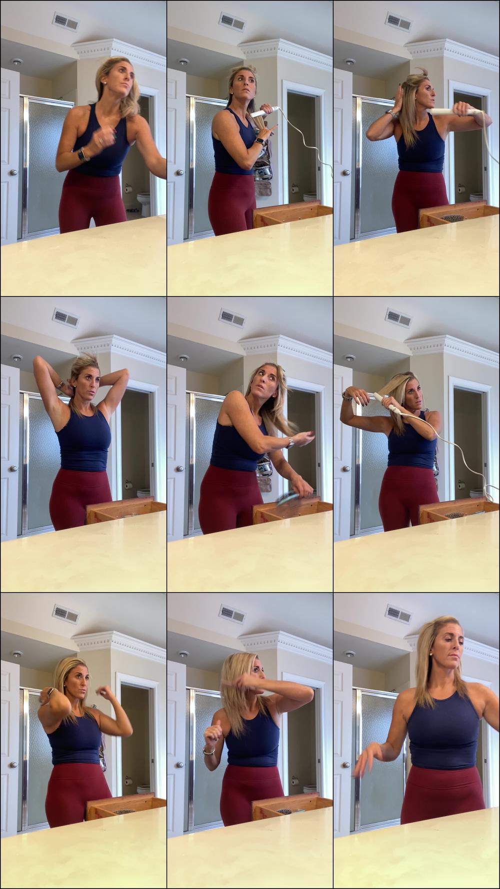 Doing My Hair Before The Gym
