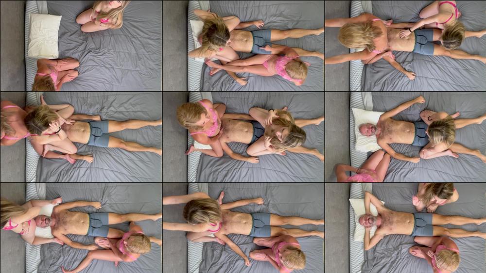 Two Step-Sisters Kody & London Double Team Face Sitting - August 17, 2024