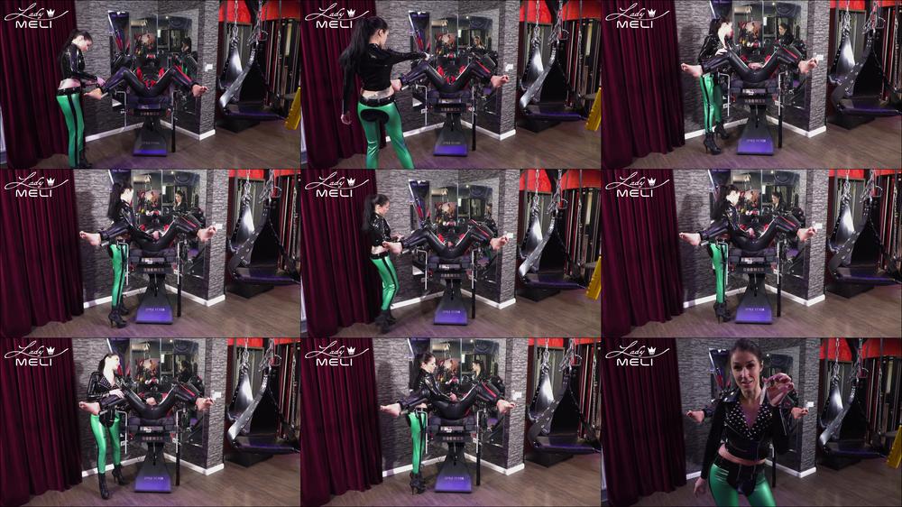 LadyMeli - Heavy Rubber Sklave hart abgemolken bis es spritzt